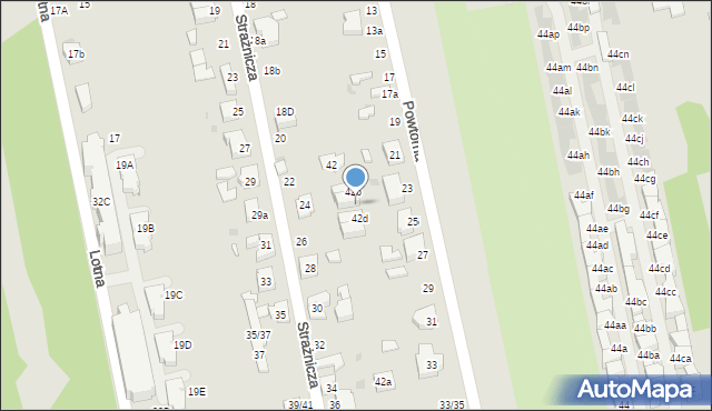 Łódź, Bałtycka, 42c, mapa Łodzi