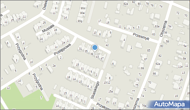 Łódź, Bajeczna, 41, mapa Łodzi