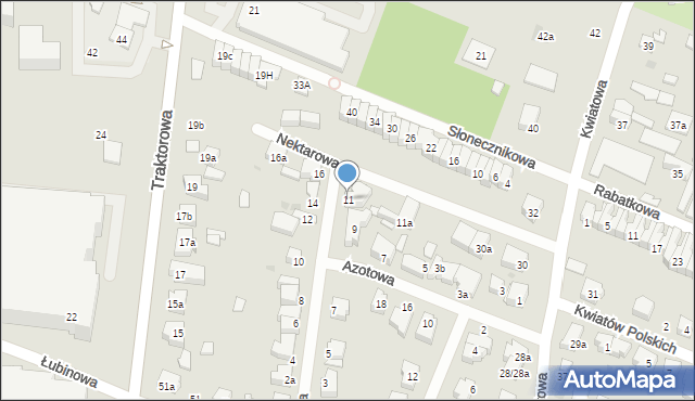 Łódź, Bajana Jerzego, 11, mapa Łodzi