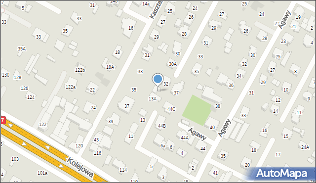 Łomianki, Baonu Zośka, 34, mapa Łomianki