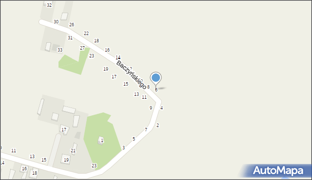 Łomna, Baczyńskiego Krzysztofa Kamila, 6, mapa Łomna