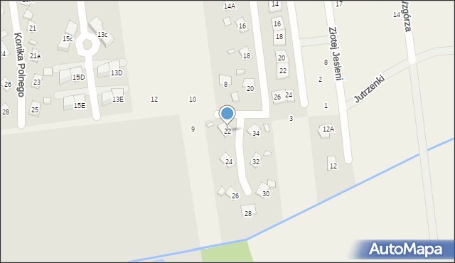 Łoziska, Babiego Lata, 22, mapa Łoziska