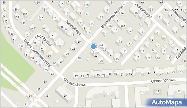 Lublin, Batalionów Chłopskich, 24, mapa Lublina