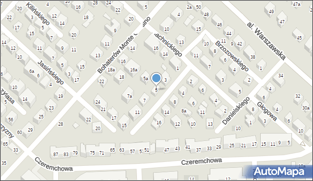 Lublin, Batalionów Chłopskich, 5, mapa Lublina