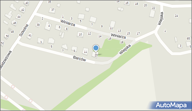 Lubycza Królewska, Barców Stefanii i Tadeusza, 13, mapa Lubycza Królewska