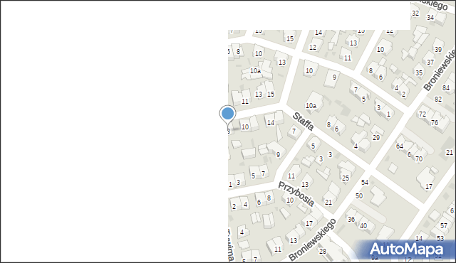 Łuków, Baczyńskiego Krzysztofa Kamila, 8, mapa Łuków