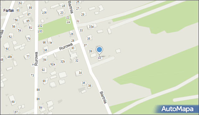 Łuków, Bartnia, 43, mapa Łuków