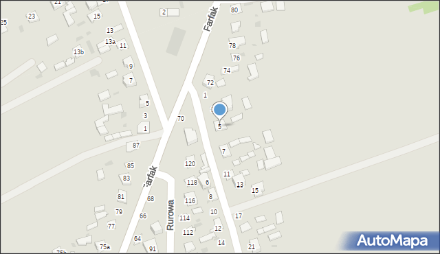 Łuków, Bartnia, 5, mapa Łuków