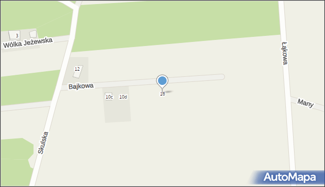 Many, Bajkowa, 16, mapa Many