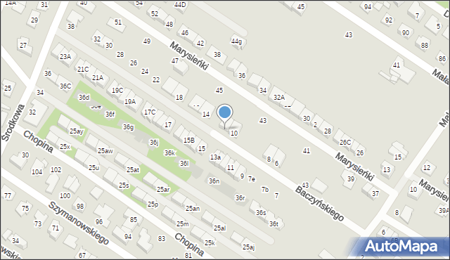 Marki, Baczyńskiego Krzysztofa Kamila, 12, mapa Marki
