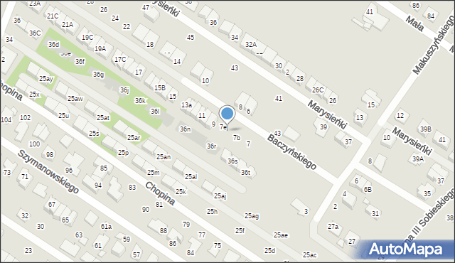 Marki, Baczyńskiego Krzysztofa Kamila, 7d, mapa Marki