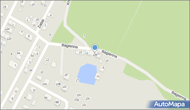 Marki, Bagienna, 12b, mapa Marki