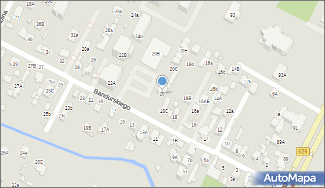 Marki, Bandurskiego Władysława, ks. bp., 20, mapa Marki