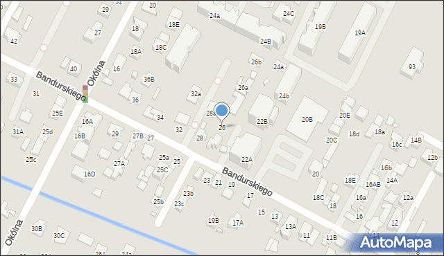 Marki, Bandurskiego Władysława, ks. bp., 26, mapa Marki