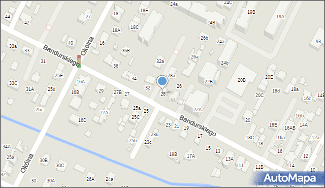 Marki, Bandurskiego Władysława, ks. bp., 28, mapa Marki