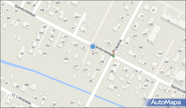 Marki, Bandurskiego Władysława, ks. bp., 31, mapa Marki