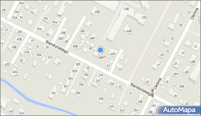 Marki, Bandurskiego Władysława, ks. bp., 44A, mapa Marki