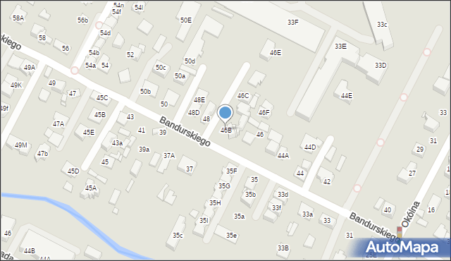 Marki, Bandurskiego Władysława, ks. bp., 46B, mapa Marki