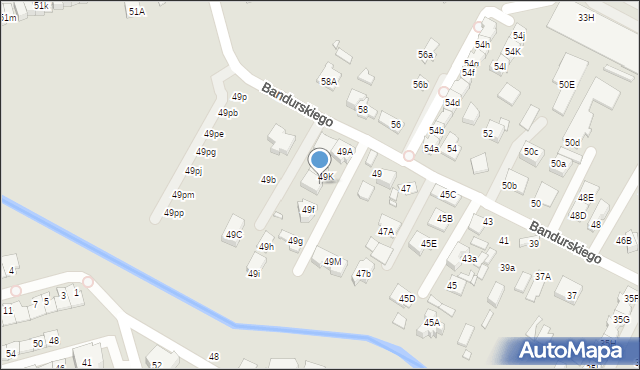 Marki, Bandurskiego Władysława, ks. bp., 49L, mapa Marki