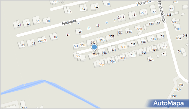 Marki, Bandurskiego Władysława, ks. bp., 53N, mapa Marki