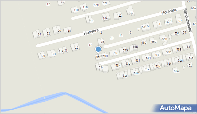 Marki, Bandurskiego Władysława, ks. bp., 55I, mapa Marki