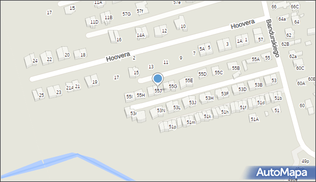 Marki, Bandurskiego Władysława, ks. bp., 55J, mapa Marki