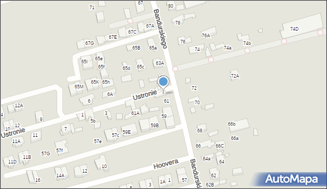 Marki, Bandurskiego Władysława, ks. bp., 61B, mapa Marki