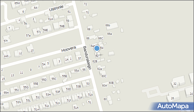 Marki, Bandurskiego Władysława, ks. bp., 62, mapa Marki