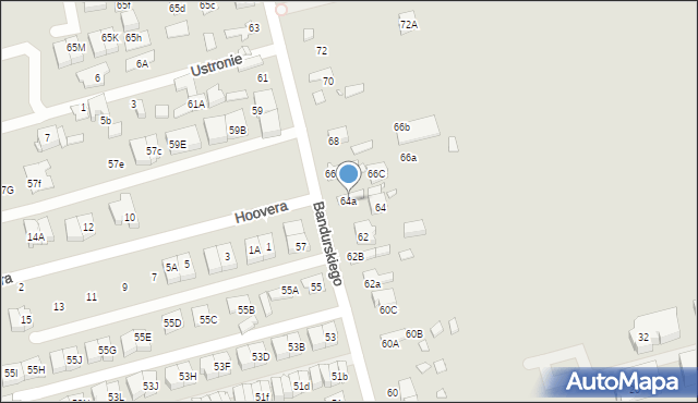 Marki, Bandurskiego Władysława, ks. bp., 64a, mapa Marki