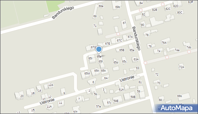 Marki, Bandurskiego Władysława, ks. bp., 65e, mapa Marki