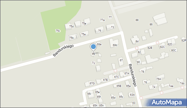 Marki, Bandurskiego Władysława, ks. bp., 69, mapa Marki