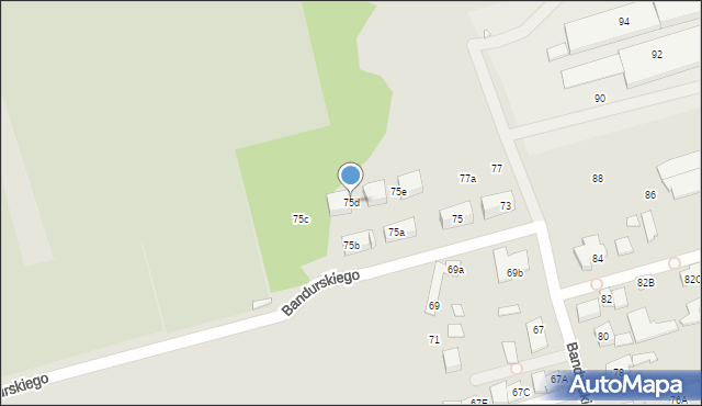 Marki, Bandurskiego Władysława, ks. bp., 75d, mapa Marki