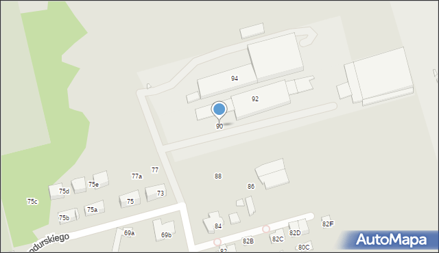 Marki, Bandurskiego Władysława, ks. bp., 90, mapa Marki