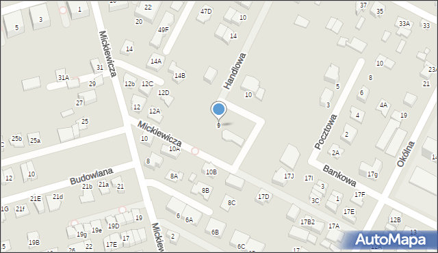 Marki, Bankowa, 9, mapa Marki
