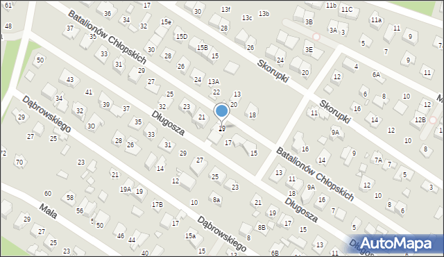 Marki, Batalionów Chłopskich, 19, mapa Marki