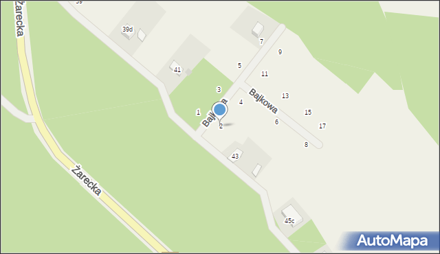 Masłońskie, Bajkowa, 2, mapa Masłońskie