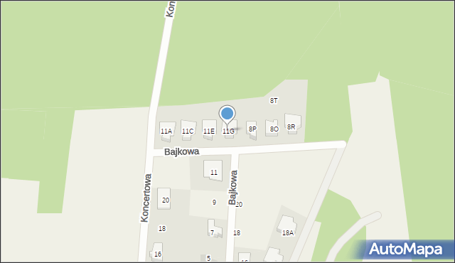 Michałówek, Bajkowa, 11g, mapa Michałówek