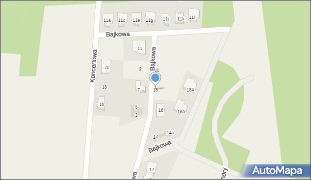 Michałówek, Bajkowa, 18, mapa Michałówek