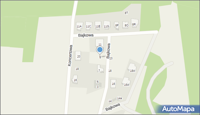 Michałówek, Bajkowa, 9, mapa Michałówek