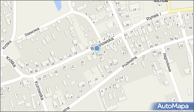 Michów, Baranowska, 13, mapa Michów