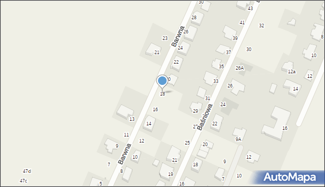 Mierzyn, Barwna, 18, mapa Mierzyn