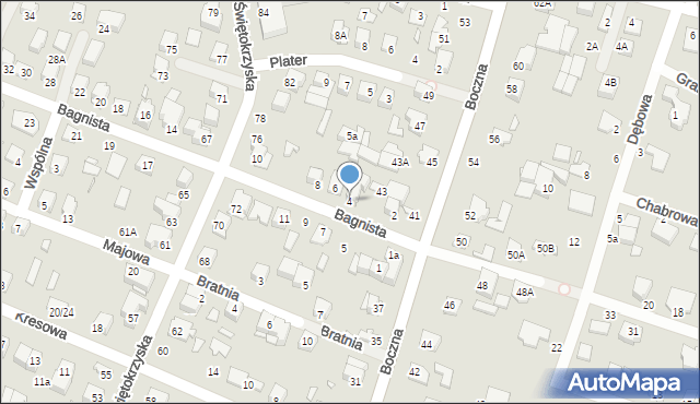 Mińsk Mazowiecki, Bagnista, 4, mapa Mińsk Mazowiecki