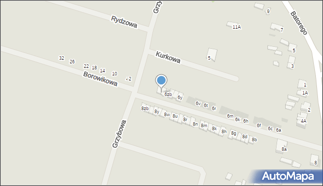 Mława, Batalionów Chłopskich, 6zd, mapa Mława