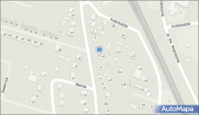 Mława, Batalionów Chłopskich, 7A, mapa Mława