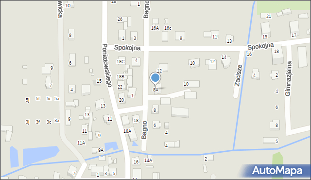 Mszczonów, Bagno, 8A, mapa Mszczonów