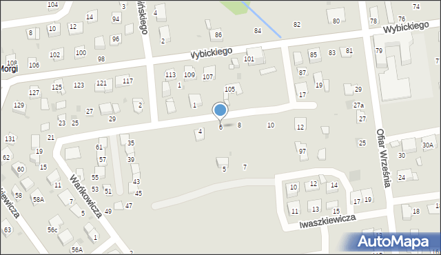 Mysłowice, Baczyńskiego Krzysztofa Kamila, 6, mapa Mysłowice