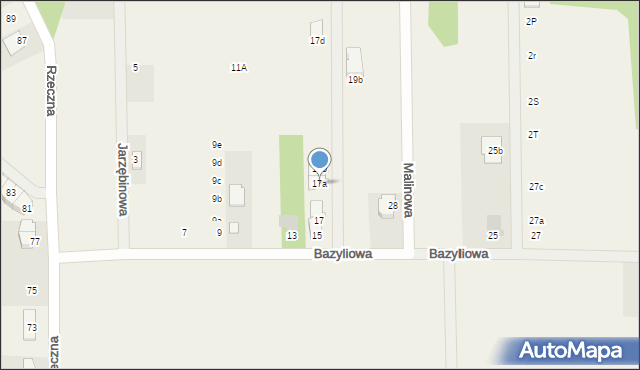 Nadma, Bazyliowa, 17a, mapa Nadma