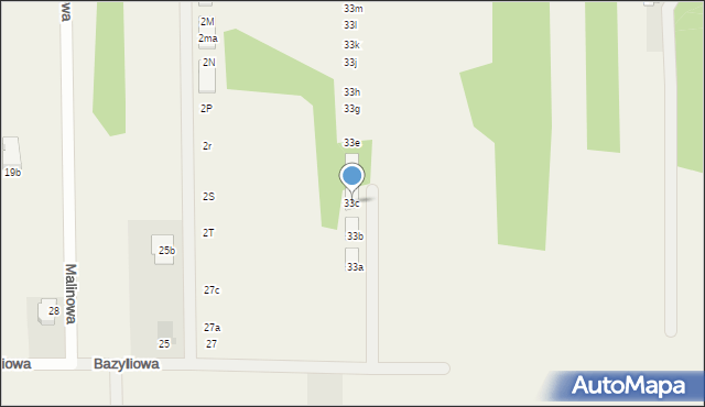 Nadma, Bazyliowa, 33c, mapa Nadma