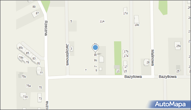 Nadma, Bazyliowa, 9c, mapa Nadma