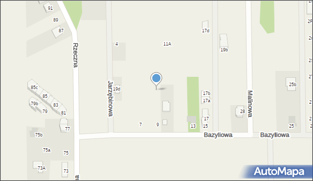 Nadma, Bazyliowa, 9d, mapa Nadma